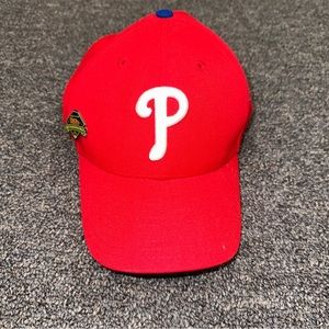 Vintage Pittsburgh Pirates Hat Mens Red Plain Logo MLB Baseball Cap